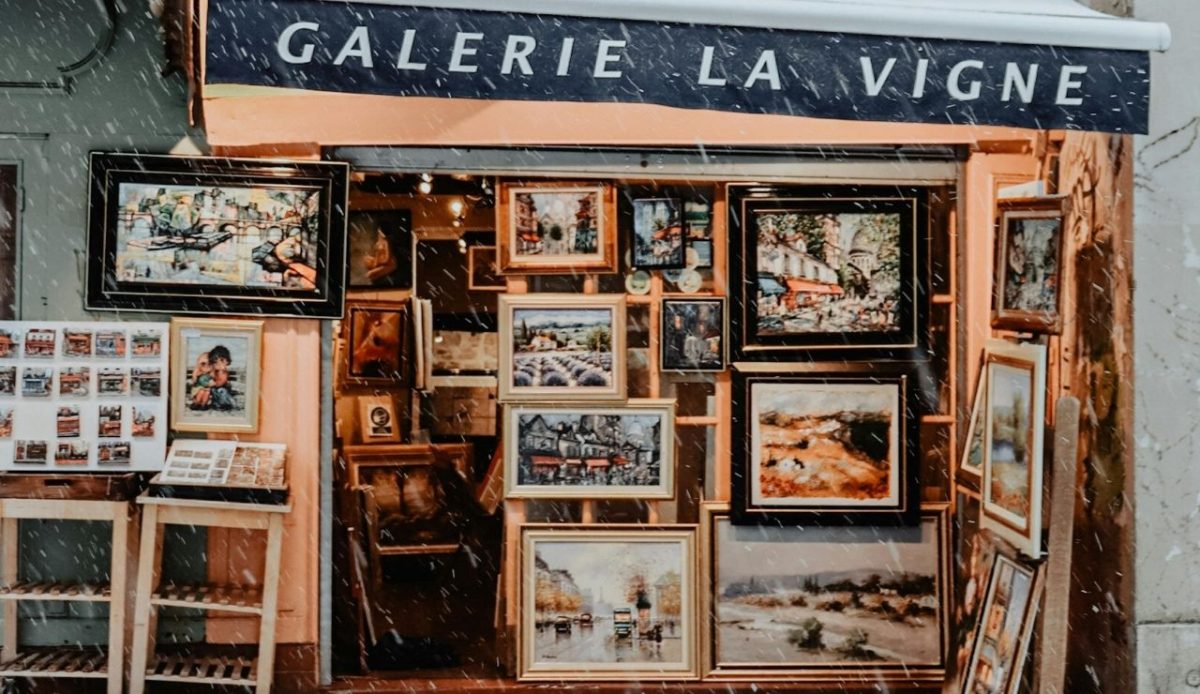 8 Montmartre Fakes Killing Paris 5 A Painting Shop During Snowfall