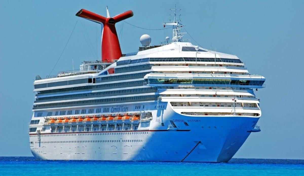 A cruise ship near Nassau Bahamas