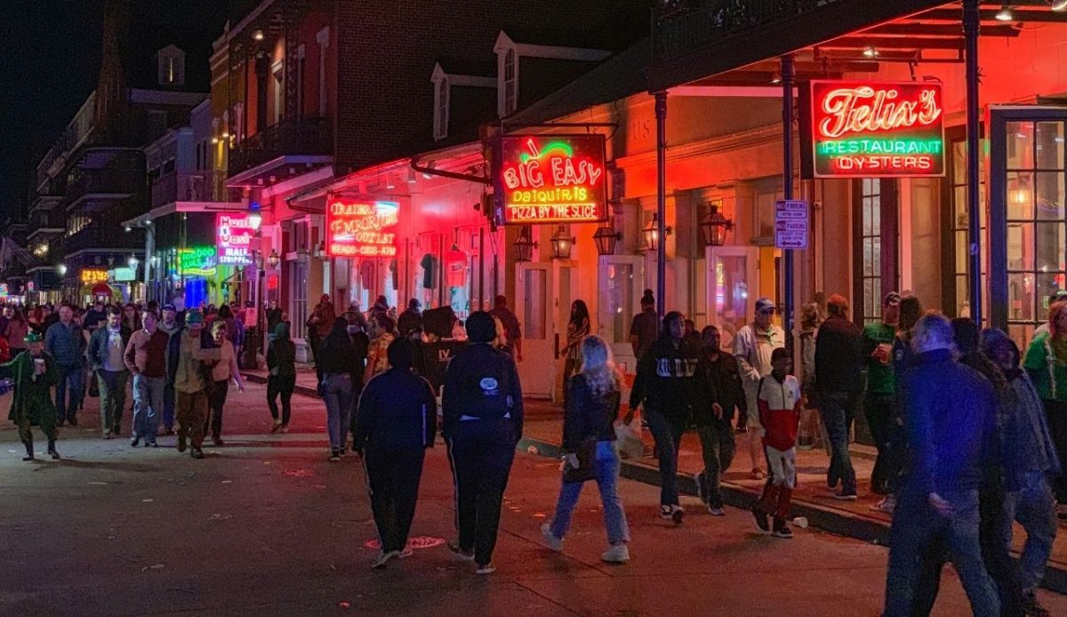 Bourbon Street.  New Orleans, LA, USA                         