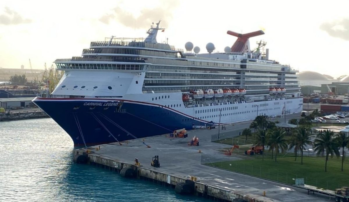 Carnival Legend docked in Freeport, Bahamas                   