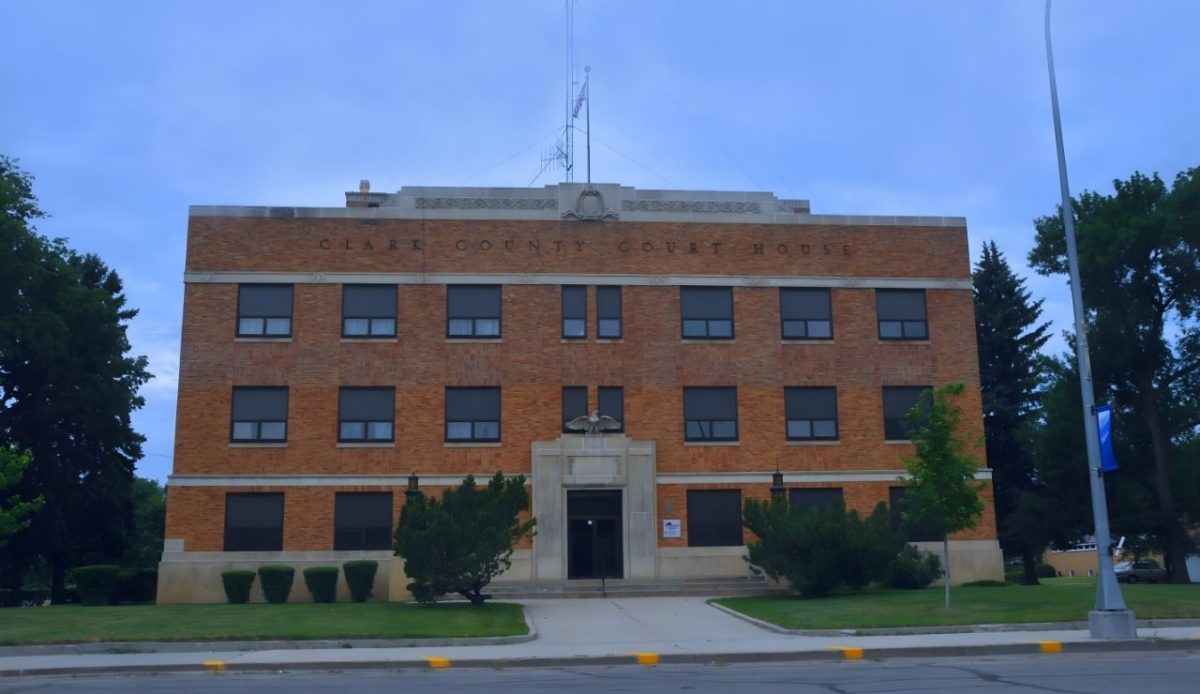 Clark County Courthouse, South Dakota, Clark, USA                                