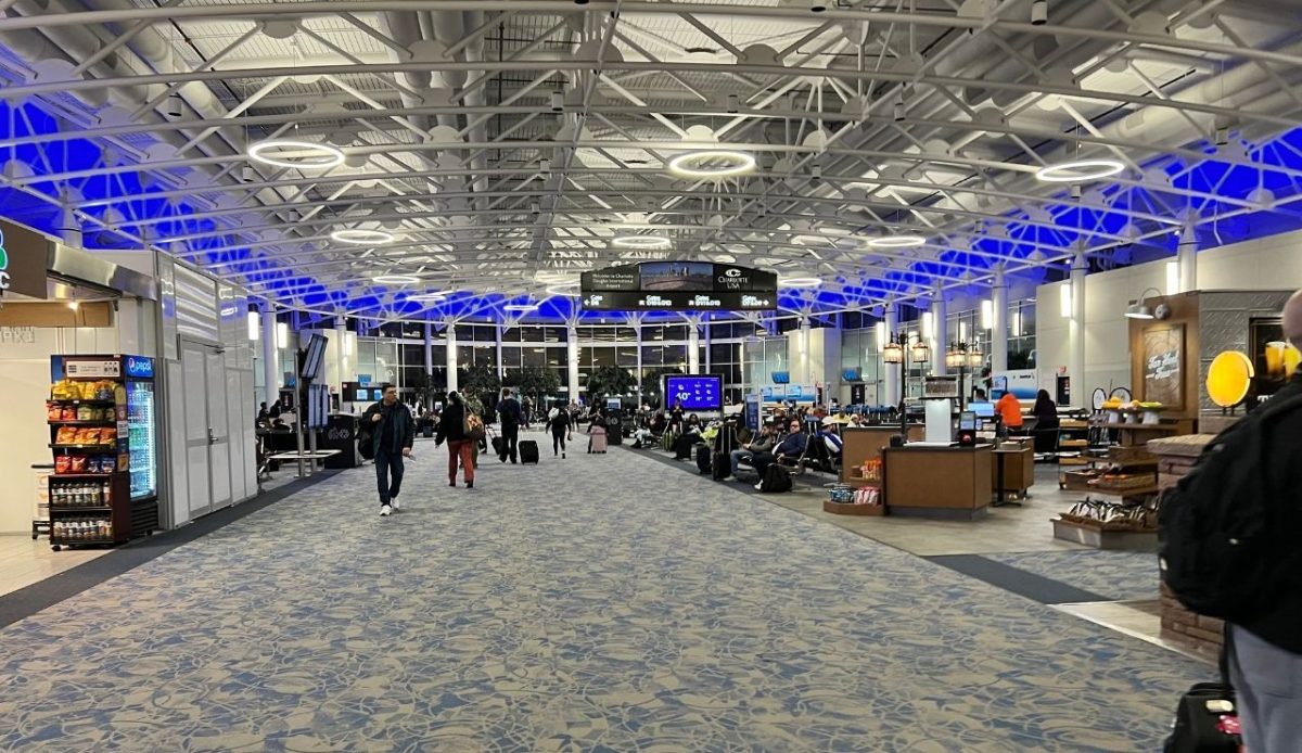 Concourse D of Charlotte Douglas International Airport, USA            
