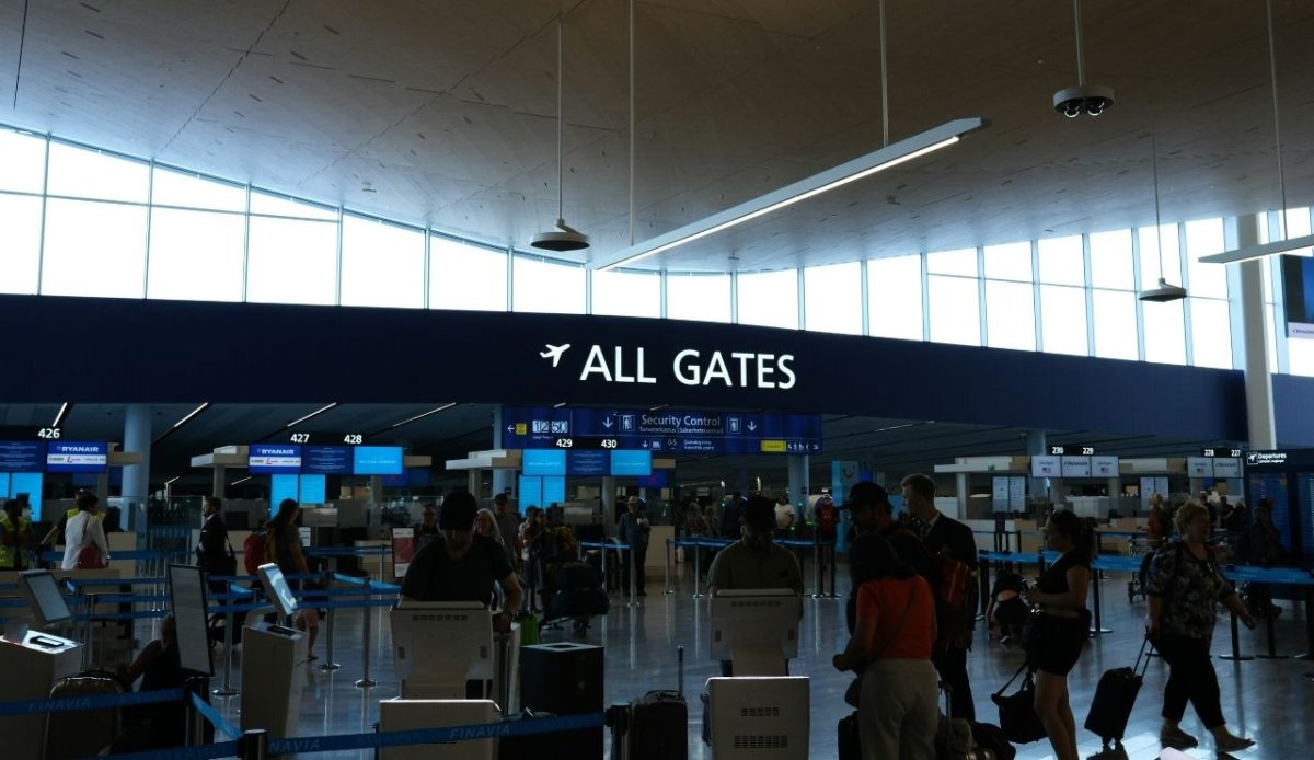 Helsinki airport terminal              
