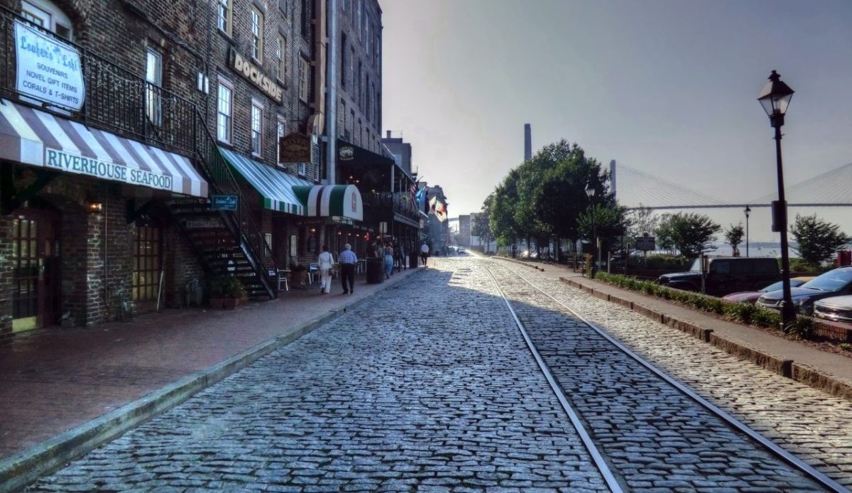 Historic River Street, Savannah, Georgia                                                   