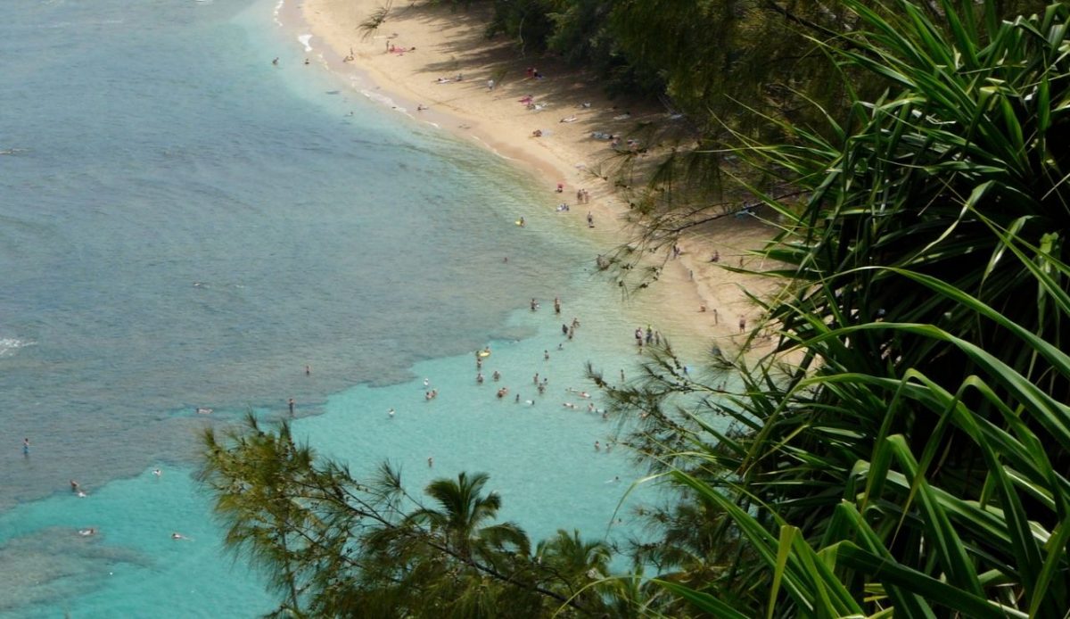12 Hawaii Beaches Too Crowded to Enjoy 6 Kee Beach from Kalalau Trail, Hawaii, USA