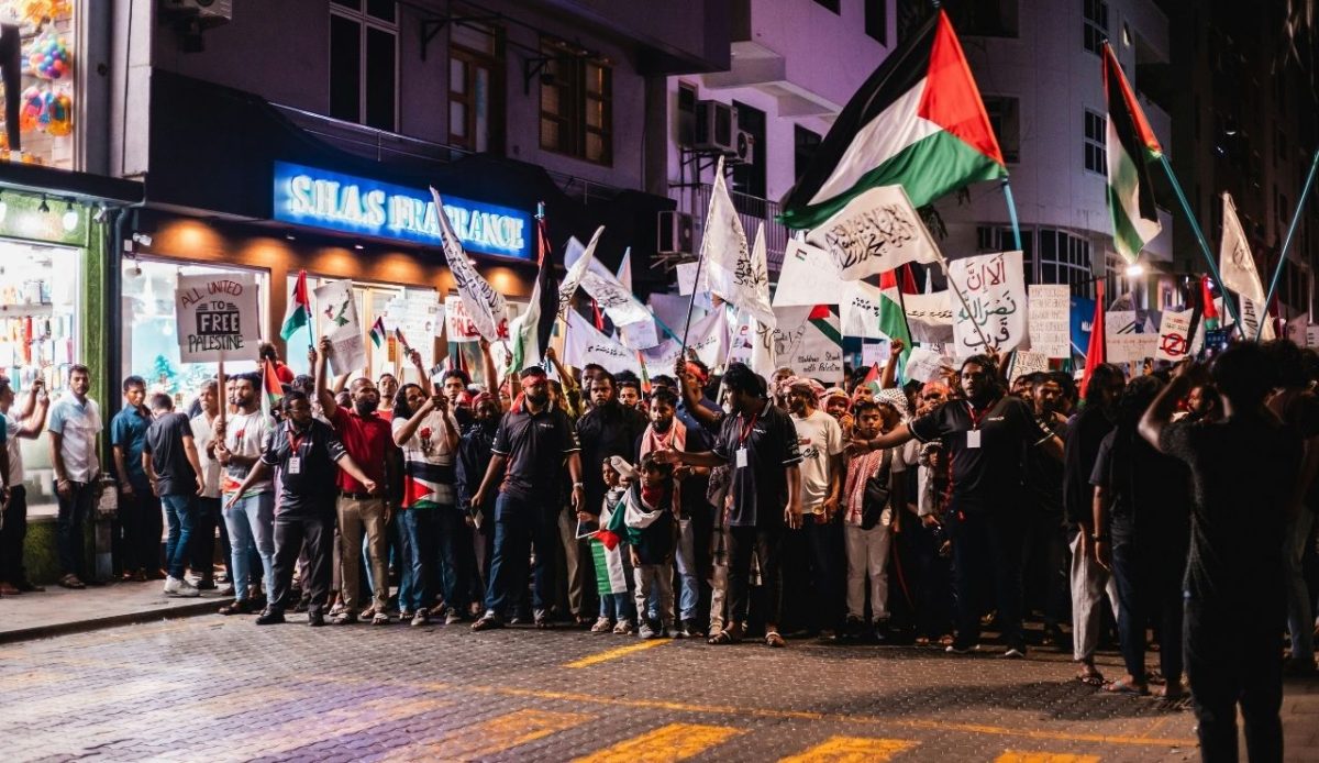 Malé City, Maldives protest                        