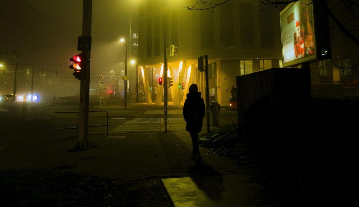 Moody Night Street Scene                                 