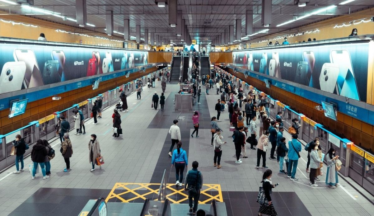 People Walking on the Train Station