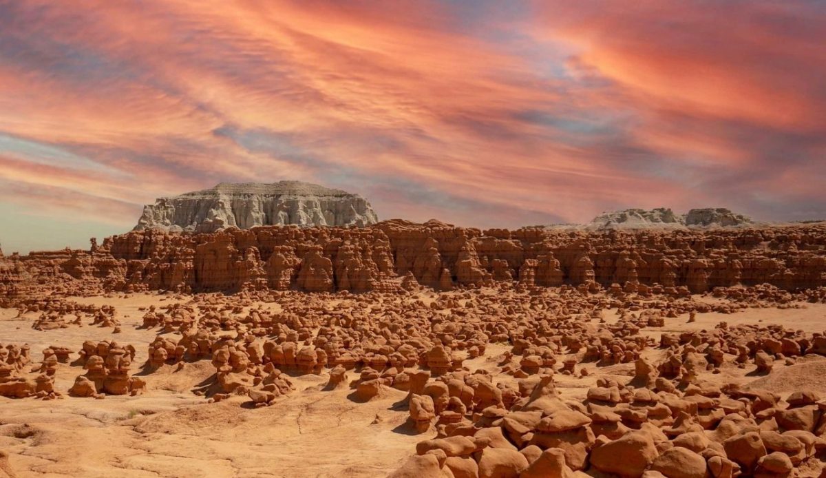 The Goblin Valley State Park during Sunset         