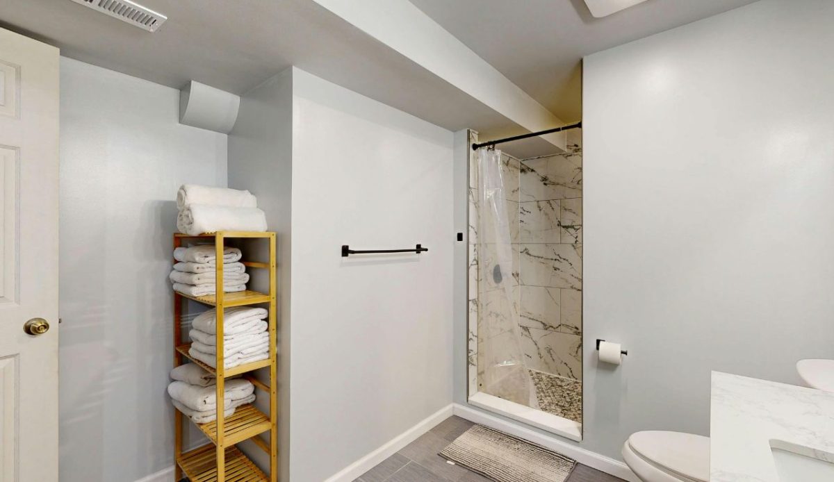 The shower that’s “available” in theory