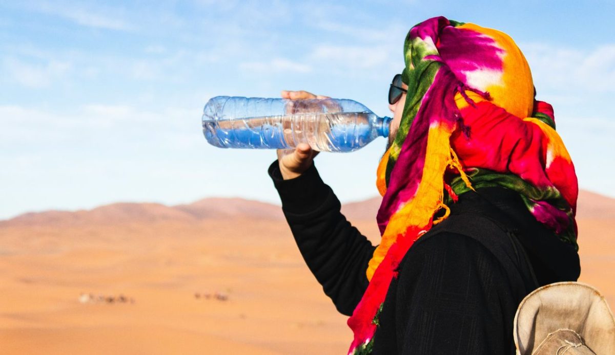 Heat illness from underestimated desert distances