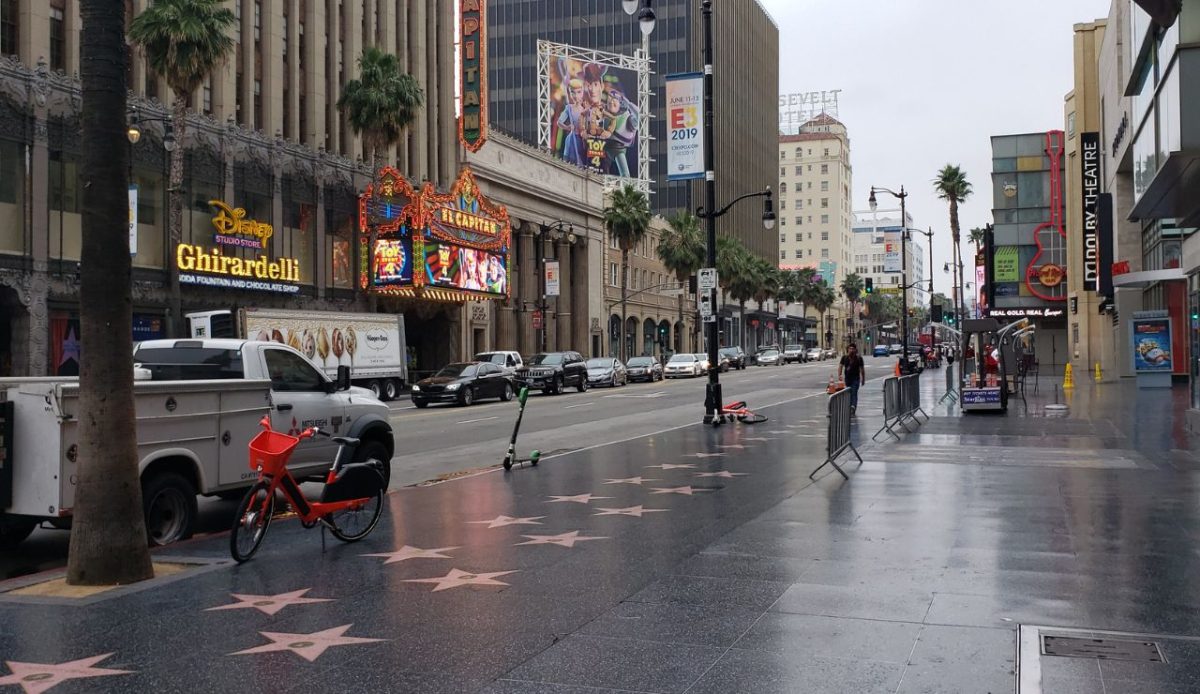 Hollywood Boulevard and Central Los Angeles (California)