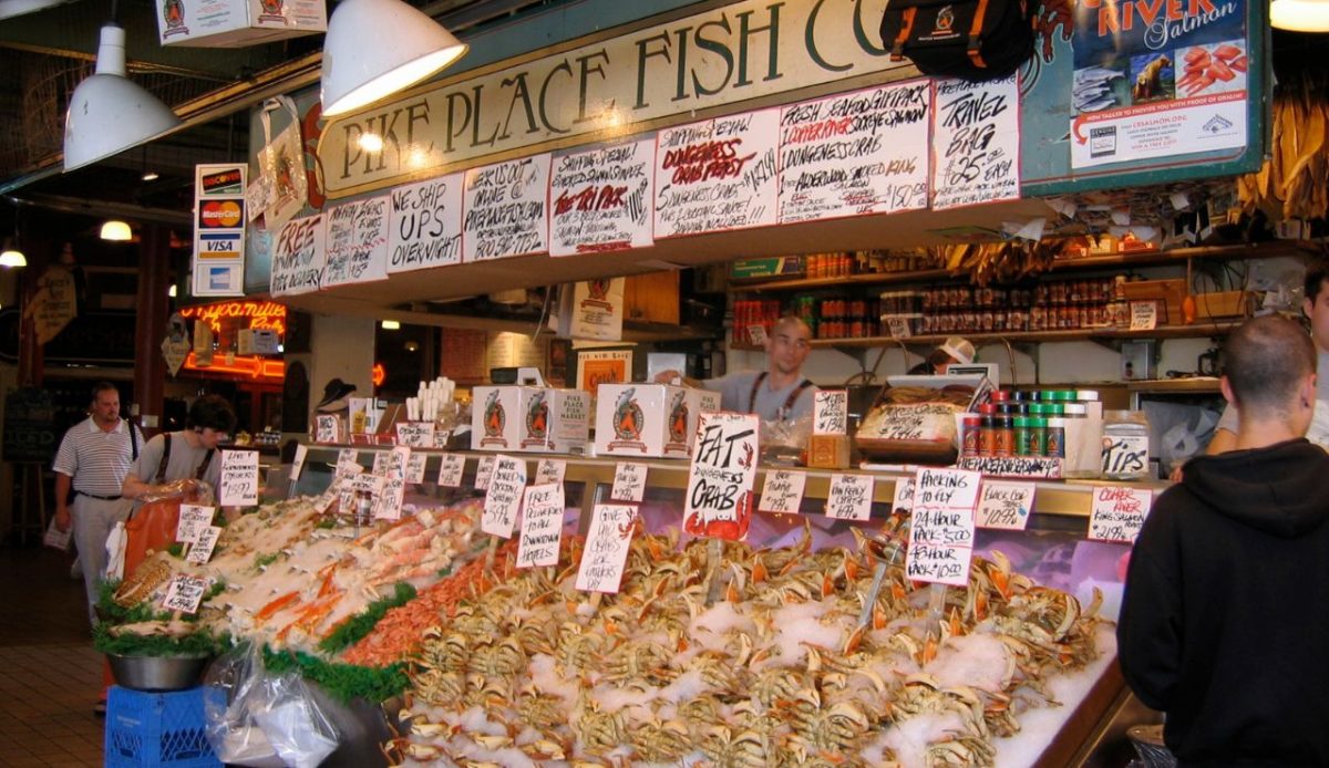 Pike Place Fish Toss Viewing Spots