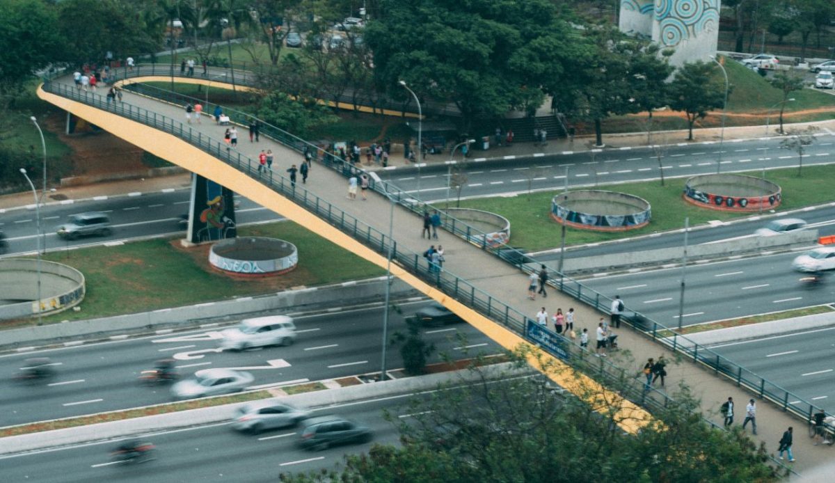 Pedestrian Bridges Over Major Intersections