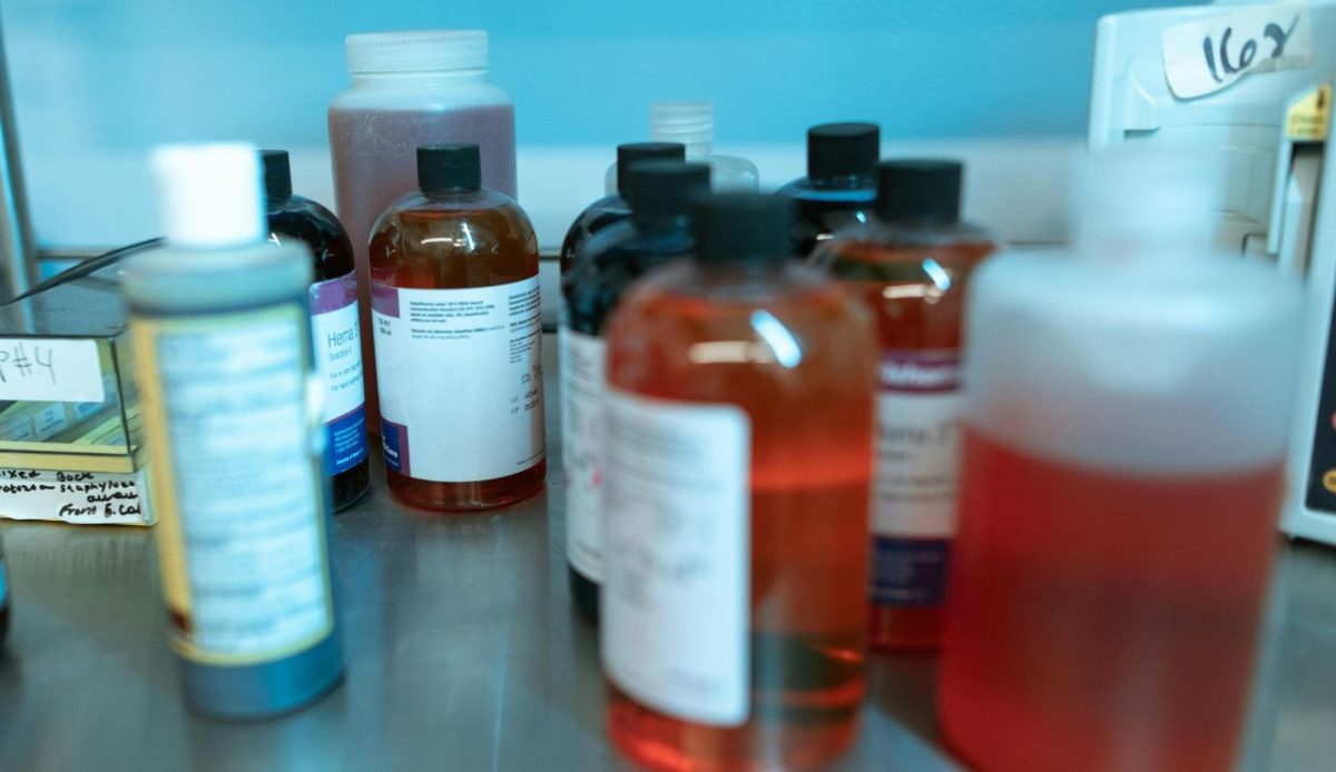 Pesticide residues like lindane in mixed waste