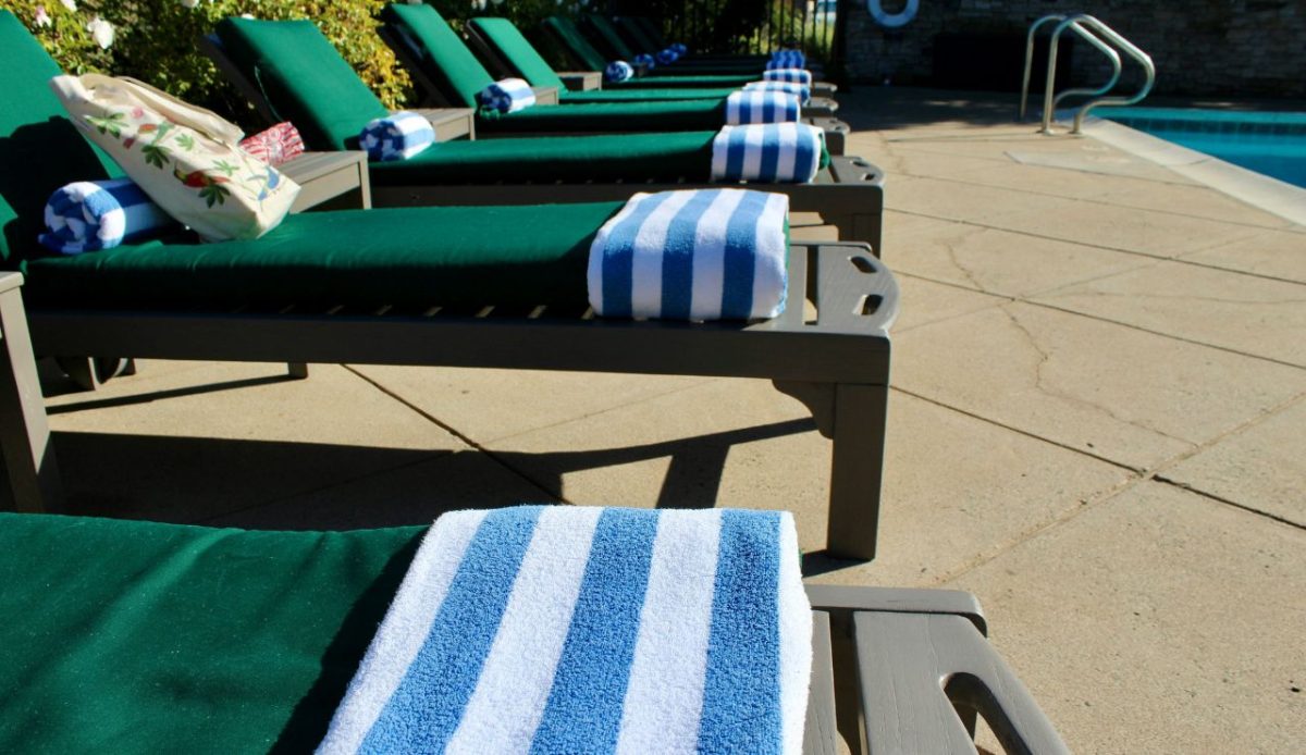 Pool chair wars and towel reserving