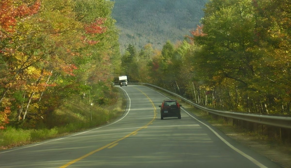 8 Scenic Byways Falling Apart After Federal Funding Cuts 7 View along the Kancamagus Highway in the White Mountain National Forest