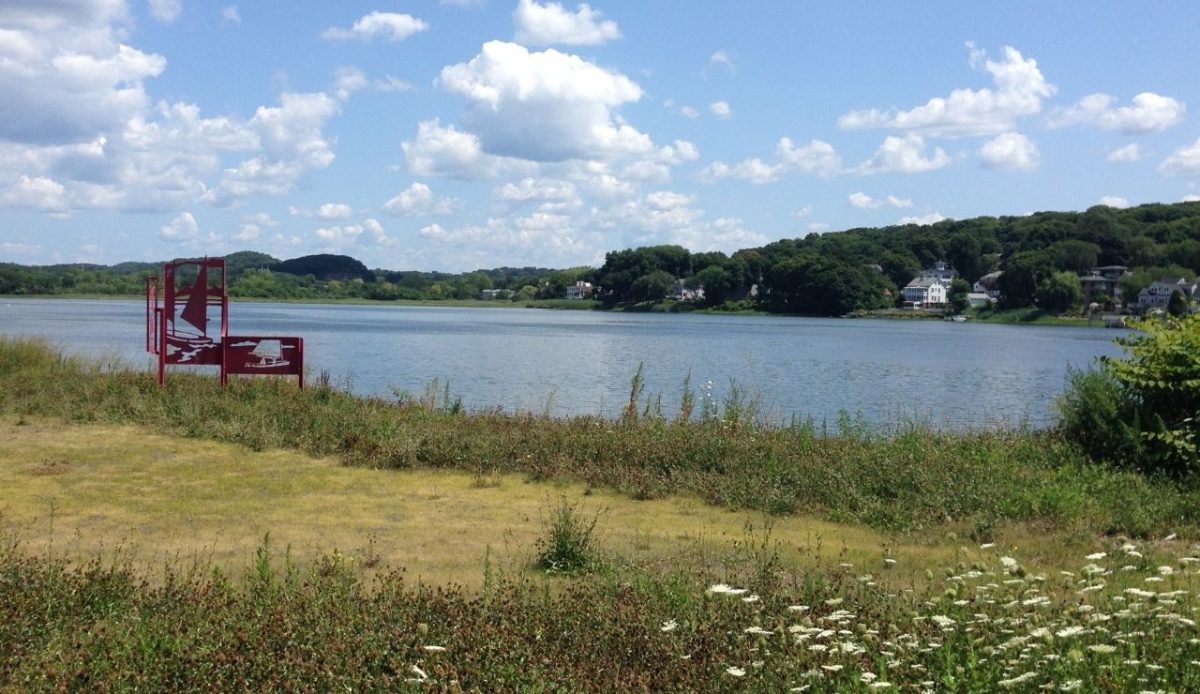 View of East Haven across the Quinnipiac River, Connecticut                                            
