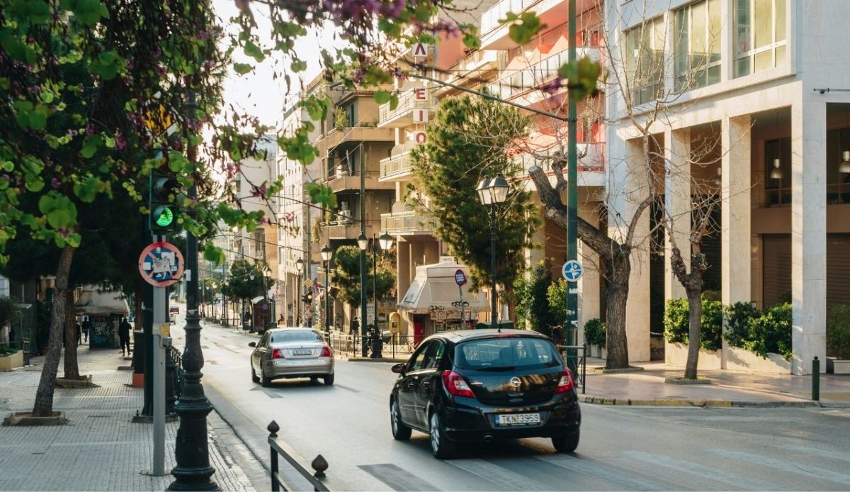car in Athens, Greece                         