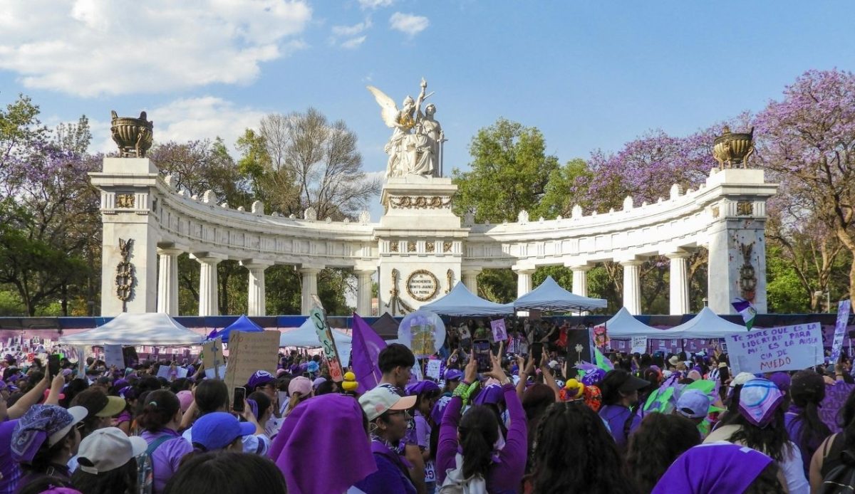 protest in Mexico City                                        