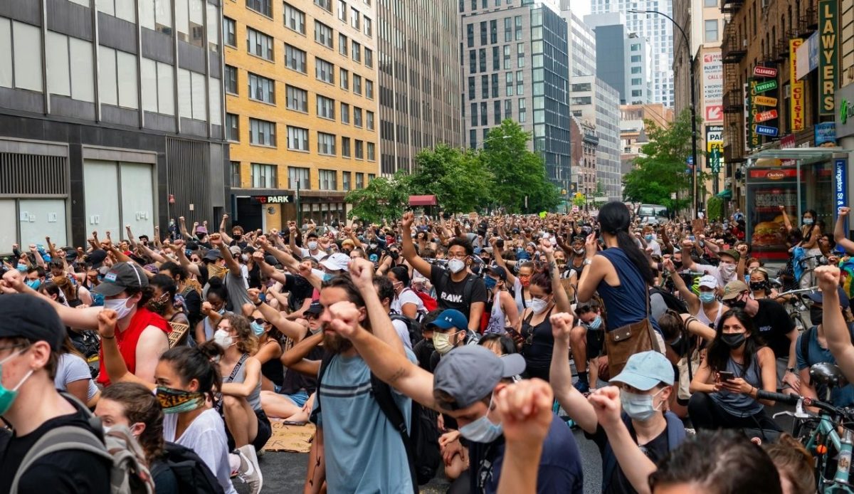 protest march rally                           