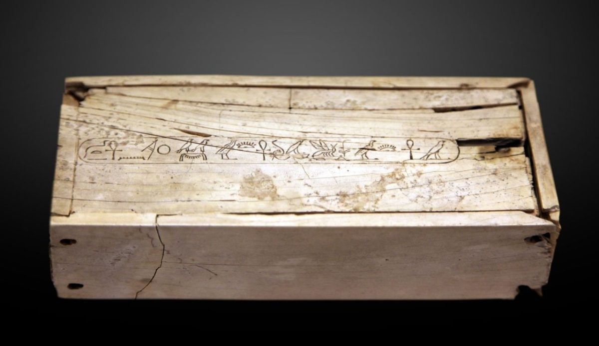 small box of hippopotamus ivory inscribed with the royal titulary of Merenre Nemtyemsaf, Musée du                                  