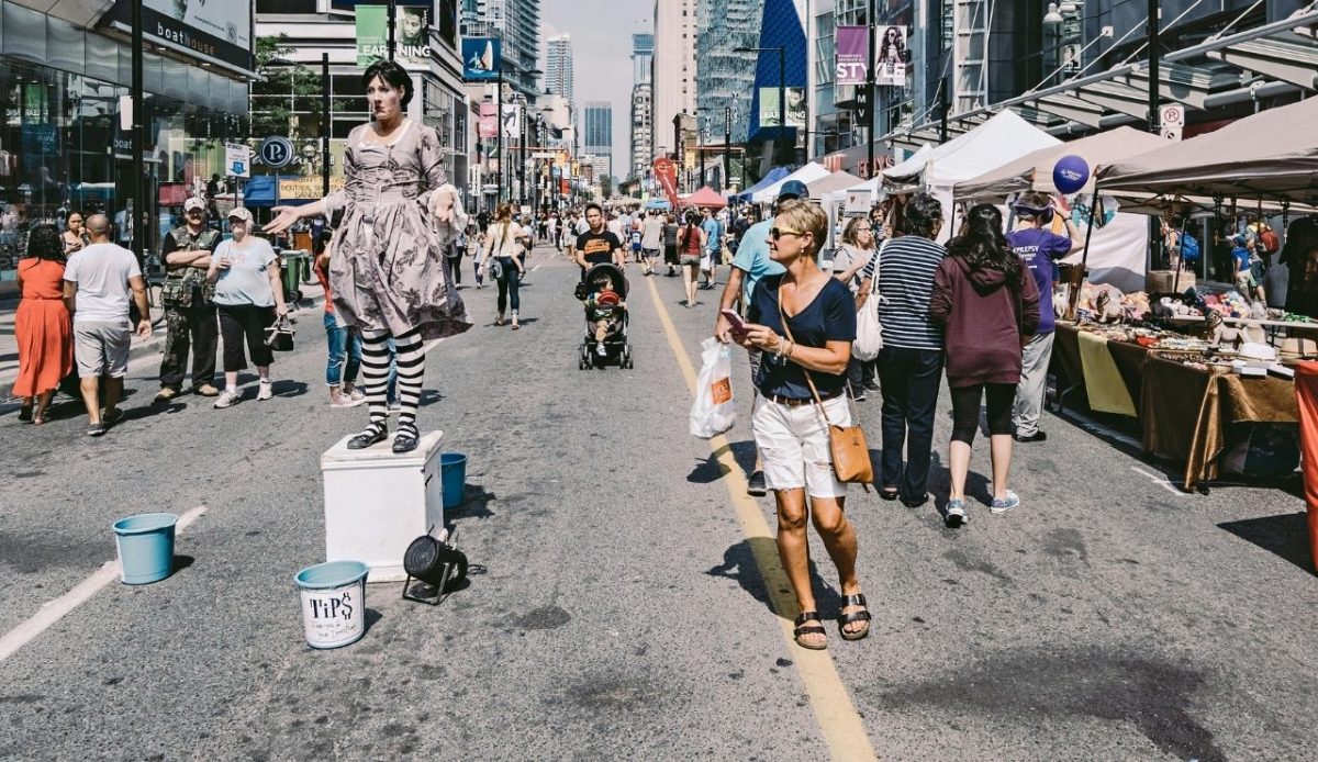 street with people                       