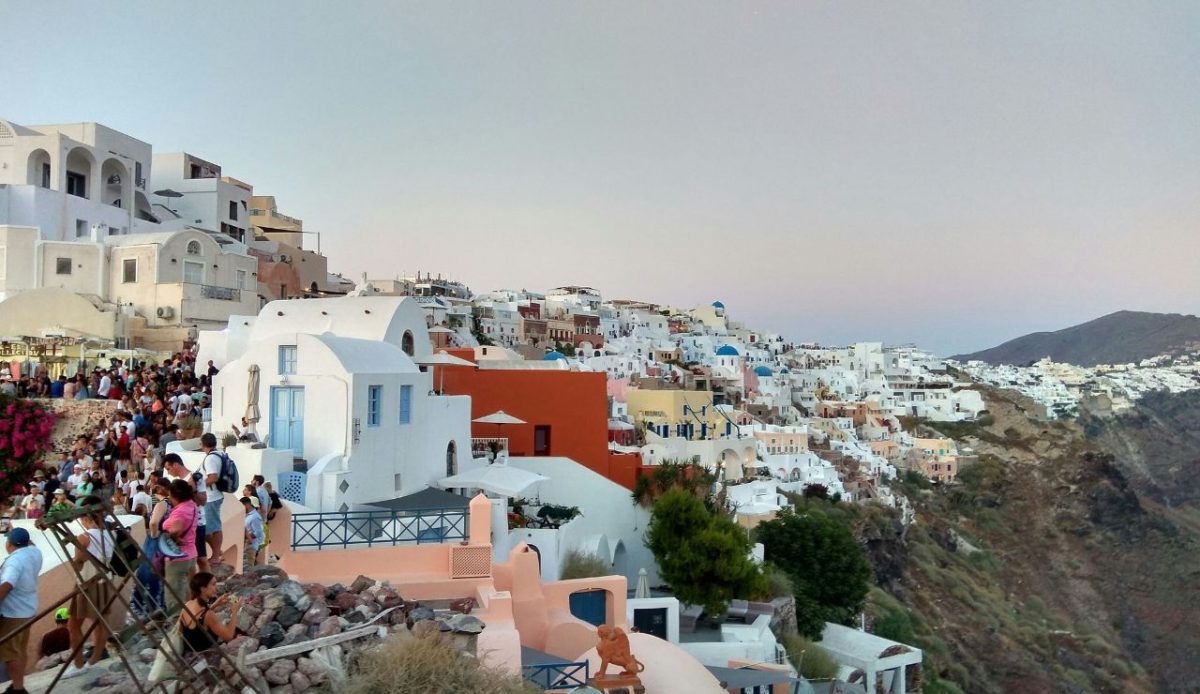 Santorini’s Blue Domes