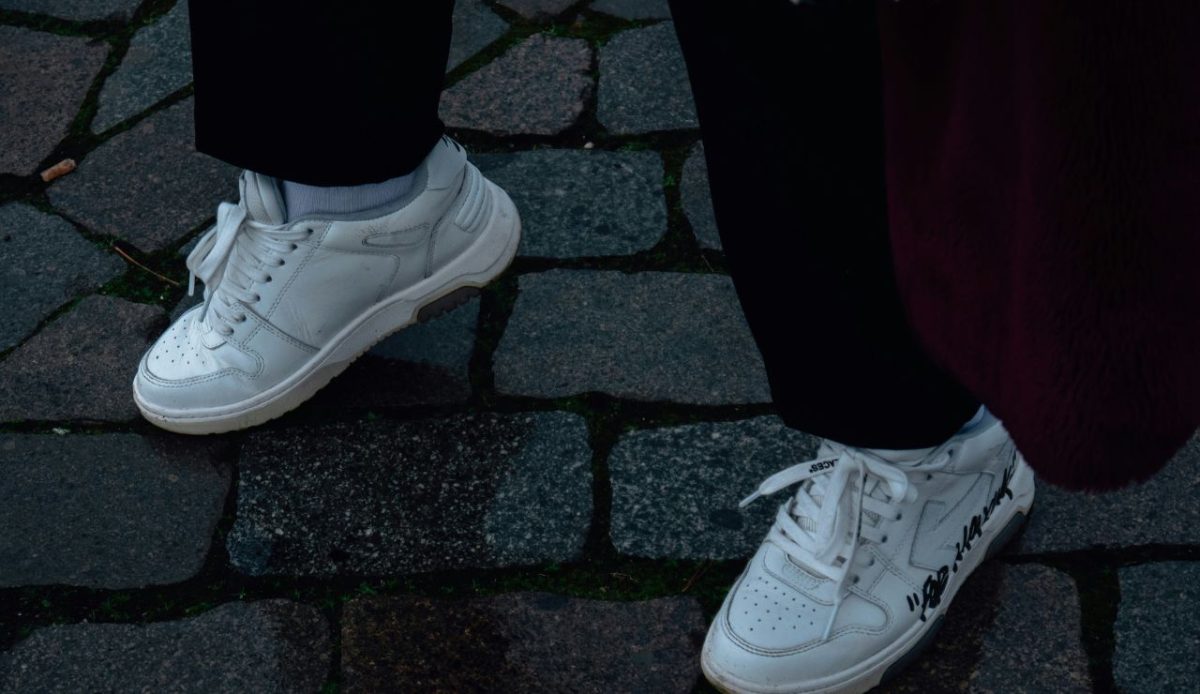 Spotless White Sneakers Draw Immediate Attention