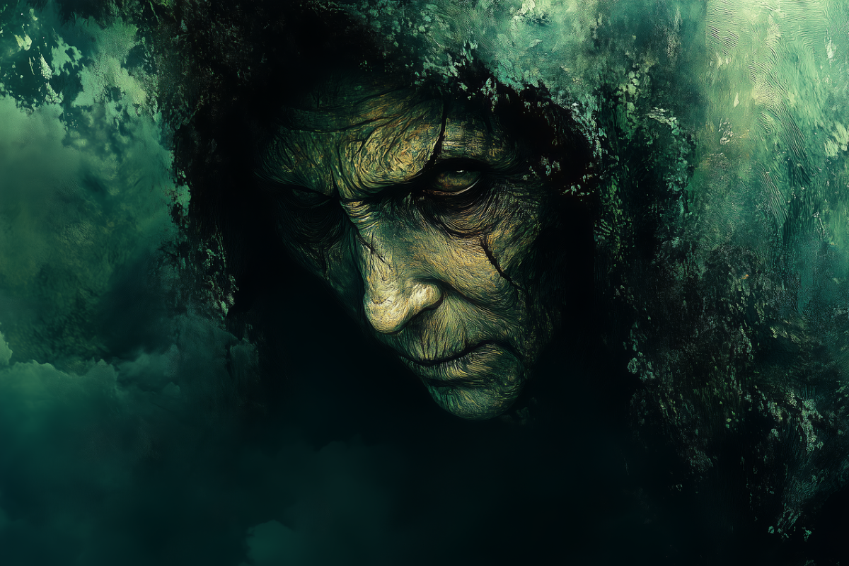 witch, ghost, baba yaga, hag, crone, halloween, pagan, paganism, mythology, slavic mythology, folklore, fantasy, magic, witchcraft, scary, creepy, dark