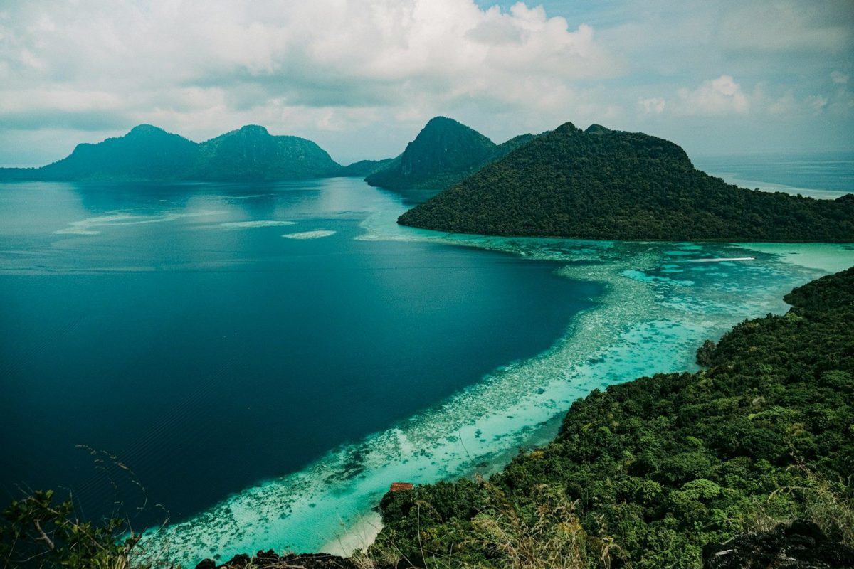 10 Countries Where Shower Habits May Surprise Travelers 4 an aerial view of a tropical island in the middle of the ocean