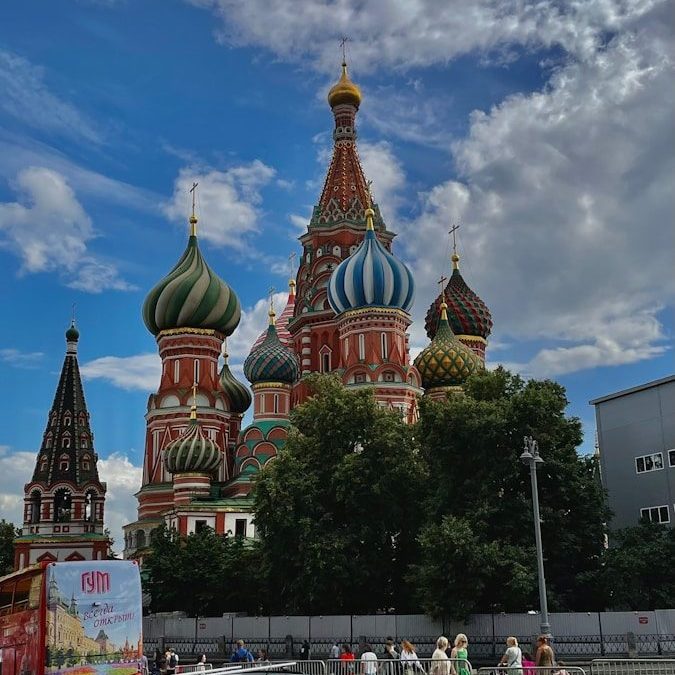 a castle with many pointy towers