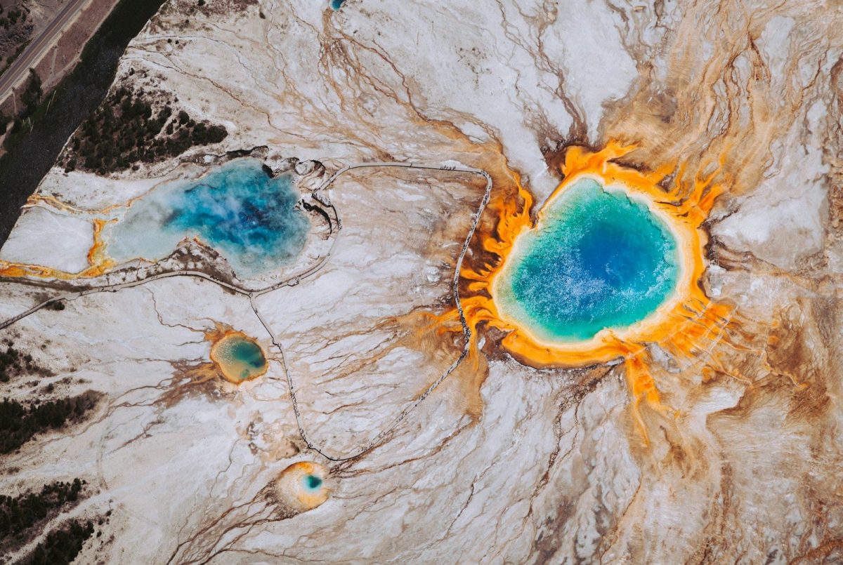9 Ways a Yellowstone Eruption Could Change Travel in the U.S. 6 orange and beige marble countertop
