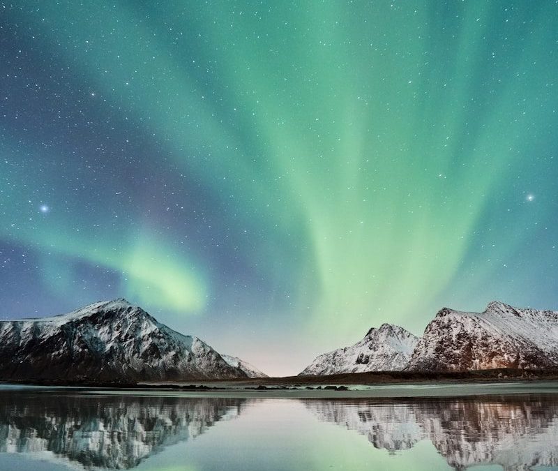 landscape photo of mountains near lake wallpaper