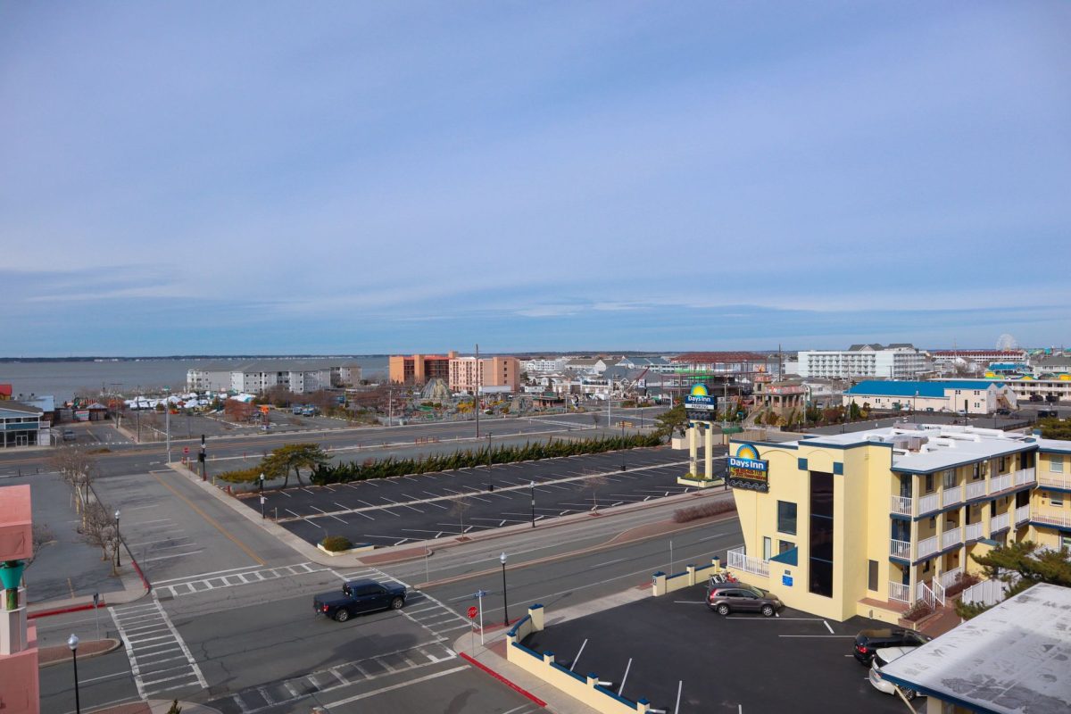 5 Hotel Room Locations You May Regret More Than a Bad View 4 Aerial perspective showcasing Ocean City's urban landscape and Days Inn hotel.