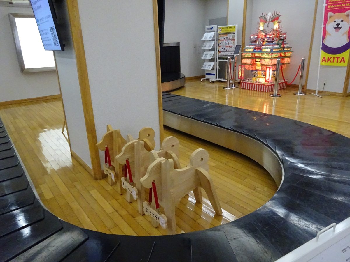 Odatenoshiro airport baggage claim counter