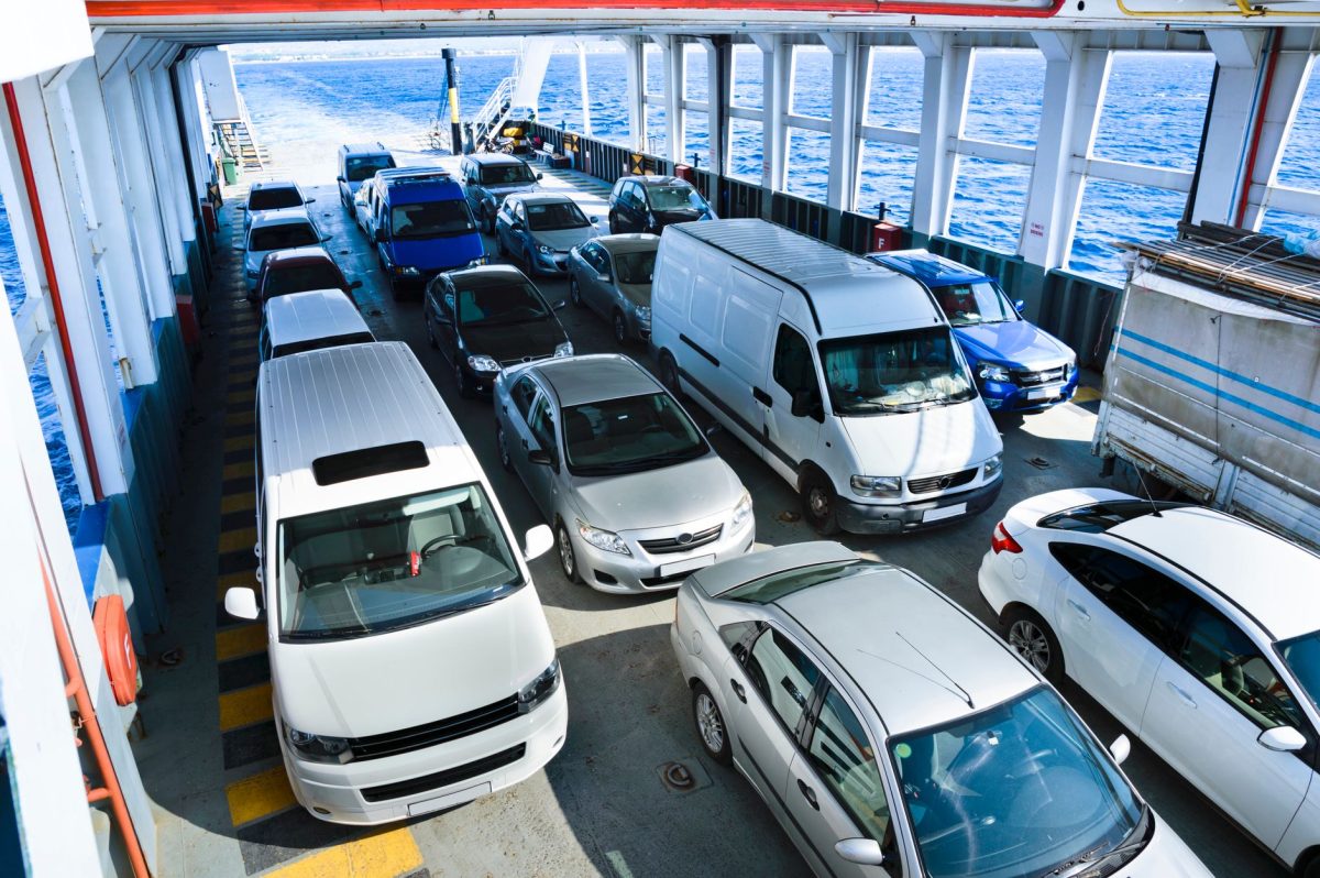 5 Ferry Boarding Habits That Keep a Short Crossing From Feeling Like a Fire Drill 4 Vehicles onboard a ferry crossing the ocean, showcasing maritime transport and travel.