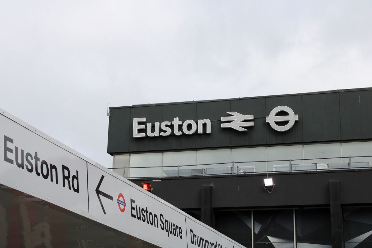5 Train Station Mistakes That Make Trips Go Sideways Fast 1 Euston Station signage featuring iconic symbols in London.